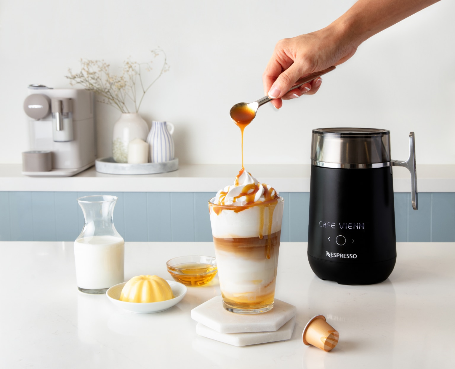 Caramel Crème Brulee Latte Discover Nespresso Recipes Simple Coffee